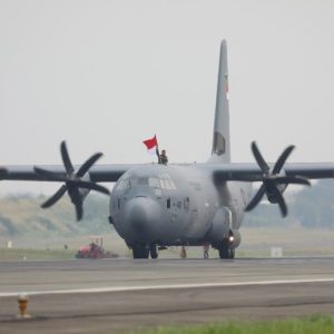 Pesawat Angkut Militer Terbaru: C-130J-30 Super Hercules Tiba di Lanud Halim Perdanakusuma, Jakarta