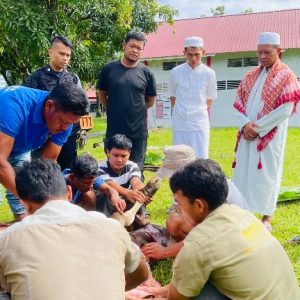 Lapas Terbuka Pasaman Rayakan Idul Adha dengan Sholat Berjamaah dan Penyembelihan Hewan Kurban