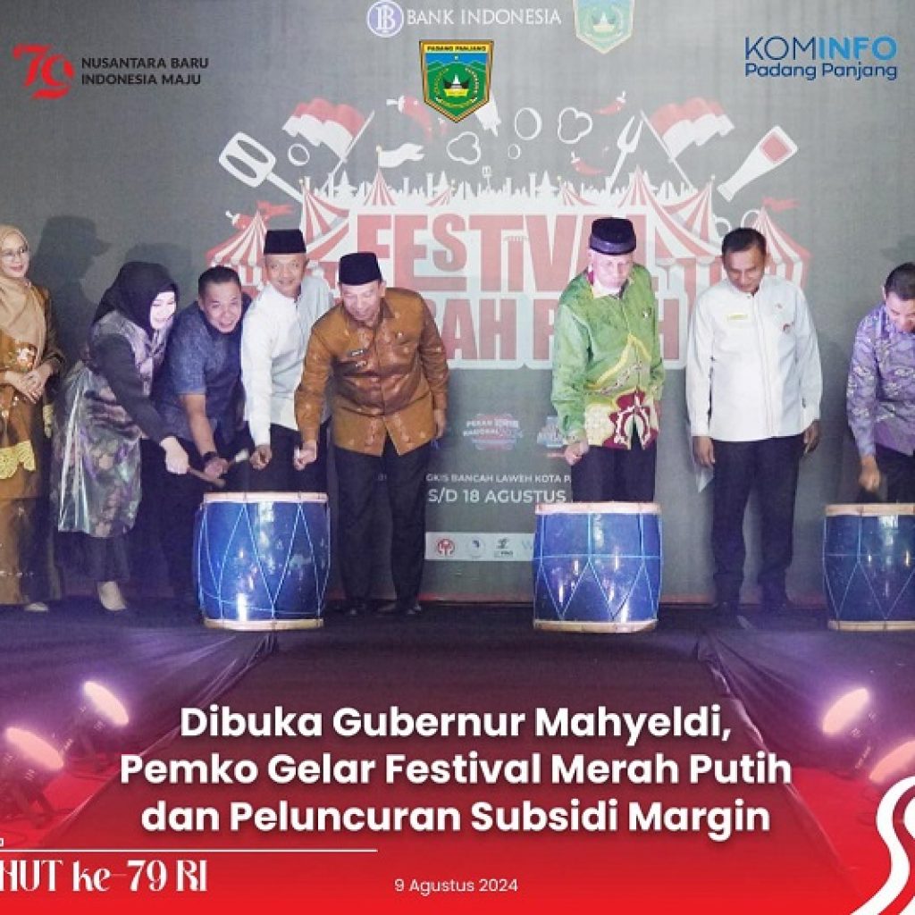 Festival Merah Putih Pemko Padang Panjang Luncurkan Subsidi Margin bagi Pelaku Usaha Mikro