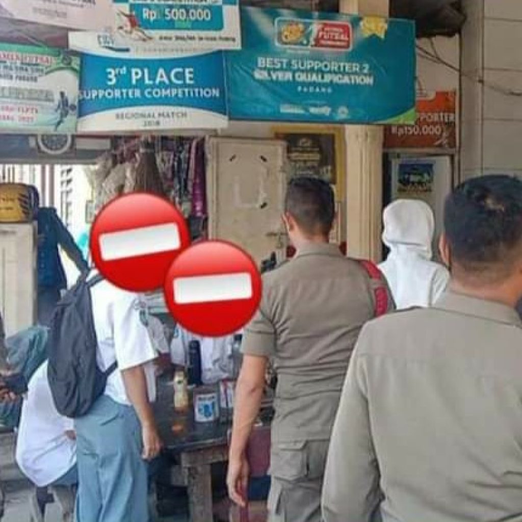 Miris! Puluhan Pelajar Terjaring Satpol PP Padang Saat Asyik Nongkrong di Jam Sekolah