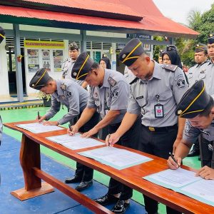 Wujudkan Pelayanan Prima, Lapas Terbuka Pasaman Gelar Penandatanganan Perjanjian Kinerja 2025