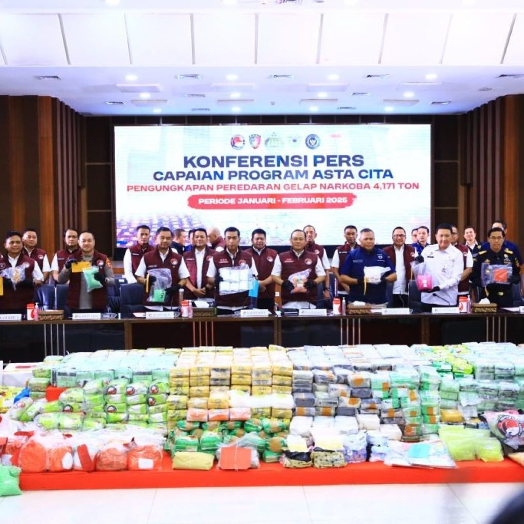 Bareskrim Polri Bongkar 6.881 Kasus Narkoba dalam Dua Bulan, 9.586 Tersangka Ditangkap dan 4,171 Ton Barang Bukti Diamankan