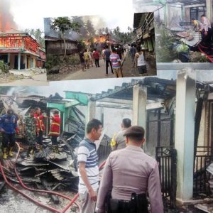 Kebakaran Hebat Lahap 10 Rumah di Padangpariaman, 38 Warga Terdampak dan Kerugian Capai Rp 2 Miliar