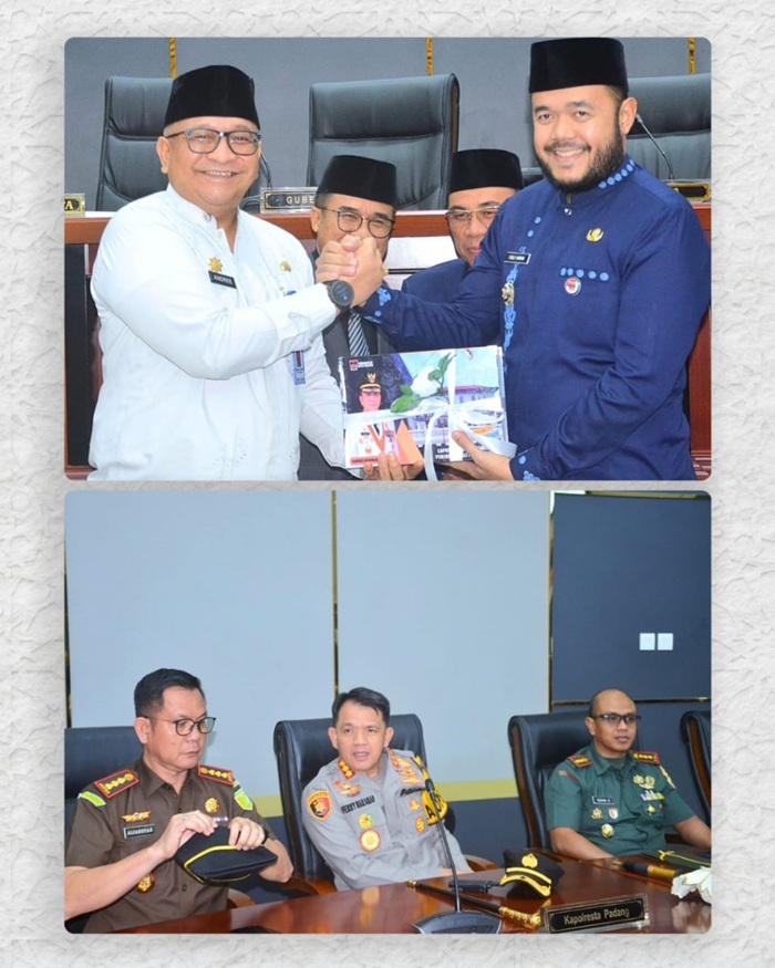 Serah Terima Jabatan Wali Kota Padang Berlangsung Lancar di Sidang Paripurna DPRD