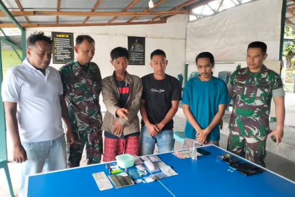 TNI Amankan Tiga Kurir dan Pengedar Narkoba di Pasaman Barat