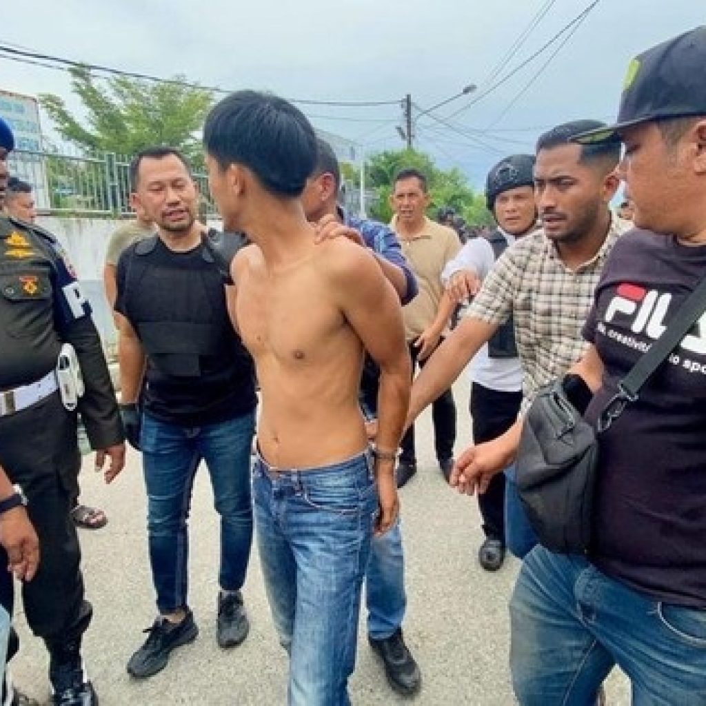 7 Terduga Pelaku Penyerangan dan Pembakaran Motor Polisi di Medan Belawan Ditangkap Aparat Gabungan