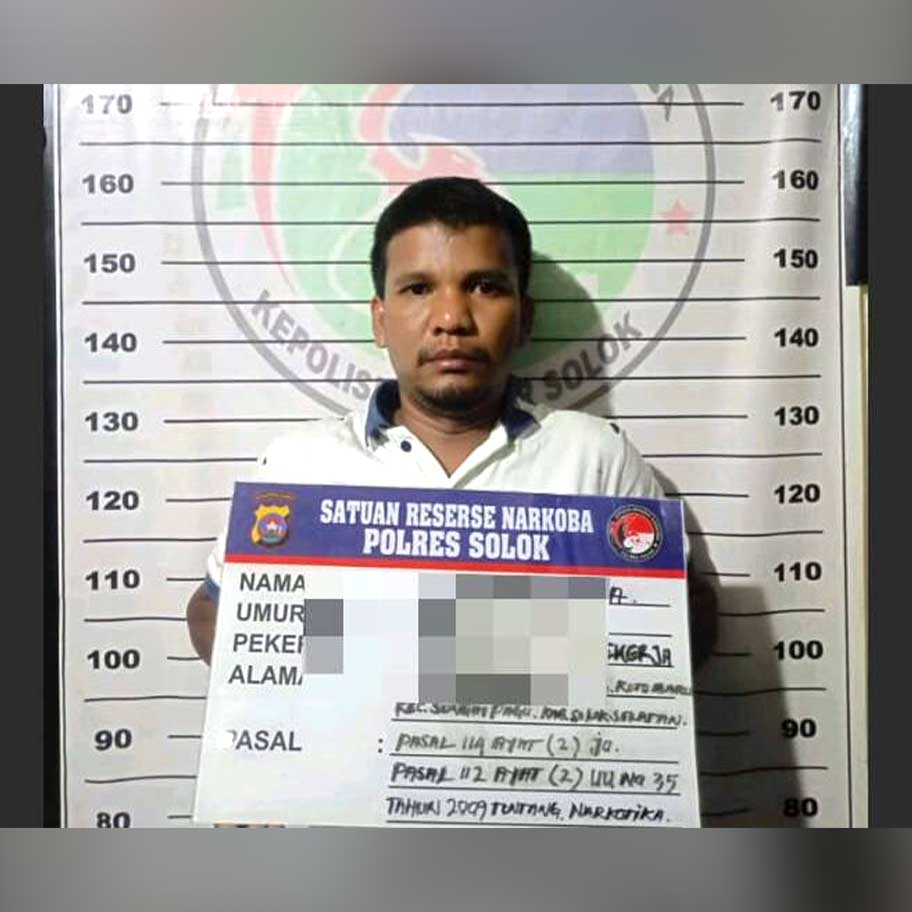 Ditangkap Bawa Sabu di Solok, Pemuda Asal Sungai Pagu Terancam Hukuman Mati