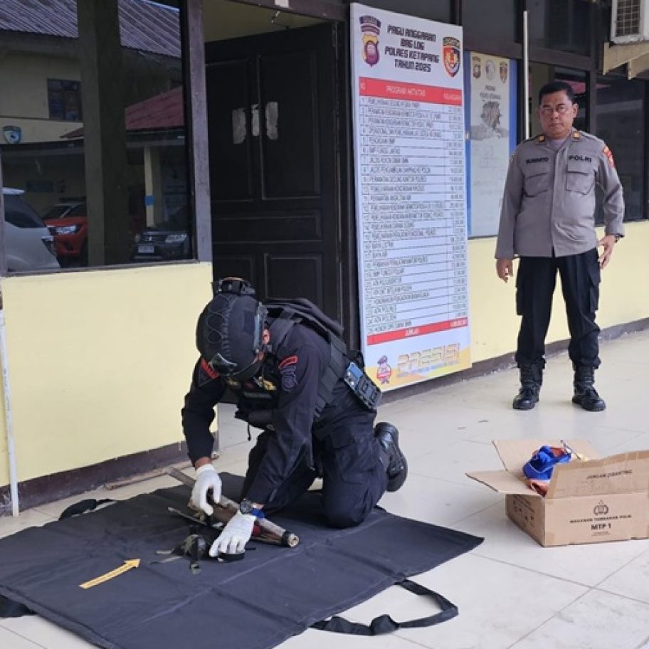 Mortir dan Granat Aktif Dimusnahkan Polres Ketapang dan Brimob Kalbar