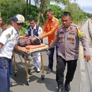 Pesepeda Tewas Tergelincir di Perlintasan Rel Kereta Api Padang