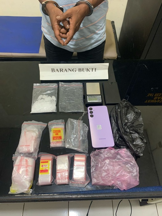 Polres Agam Tangkap Residivis Narkoba, 39 Gram Sabu Disita
