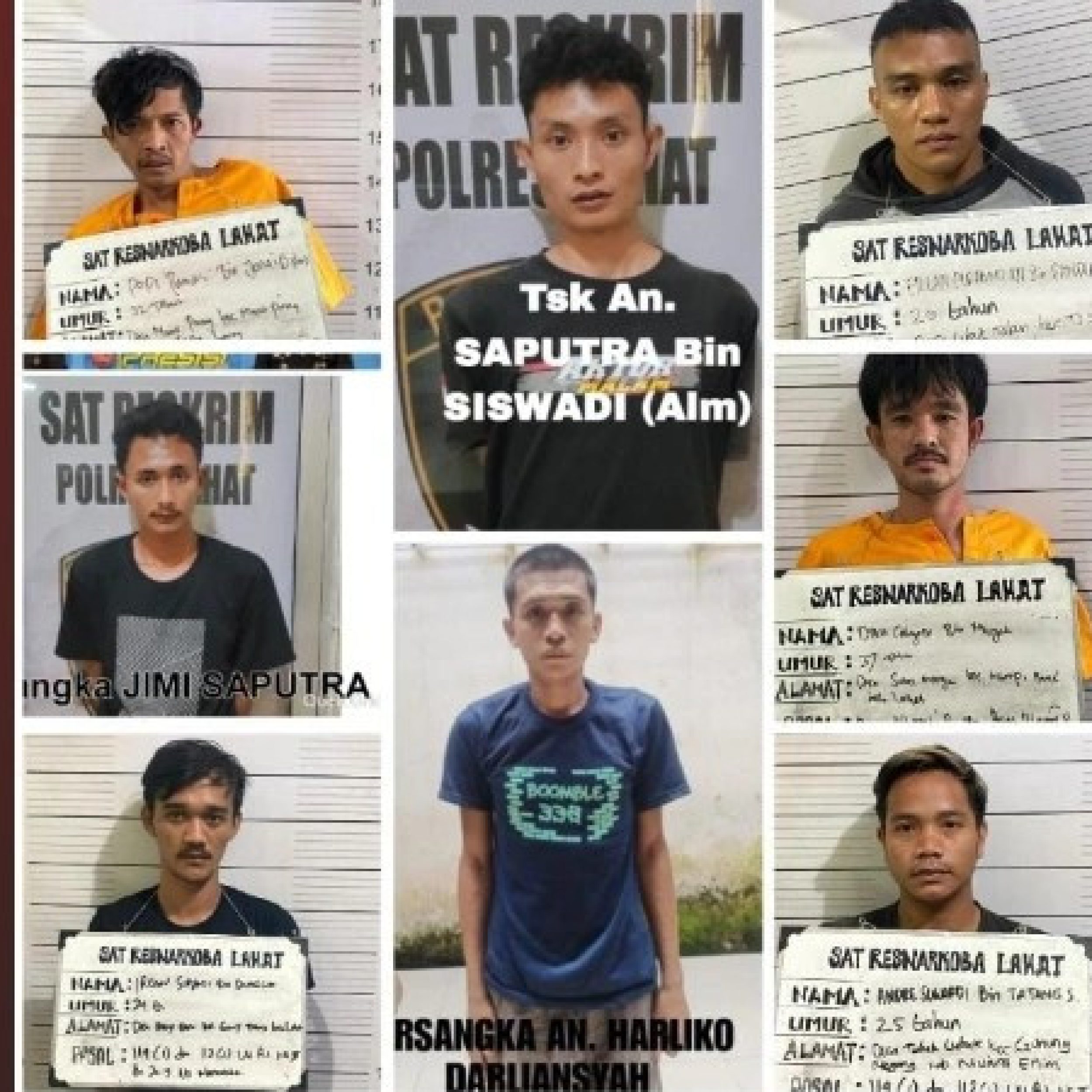 Delapan Tahanan Polres Lahat Kabur Lewat Pembobolan Dinding Kamar Mandi