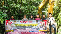 Ekskavator Tambang Emas Ilegal Disita Polisi di Solok Selatan