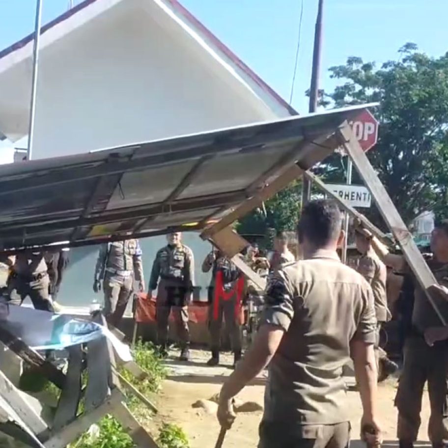 Lapak PKL Ditinggal di Koto Tangah Ditertibkan Satpol PP