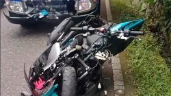 Mobil Pickup Hantam Motor di Padang Panjang, Satu Luka Serius
