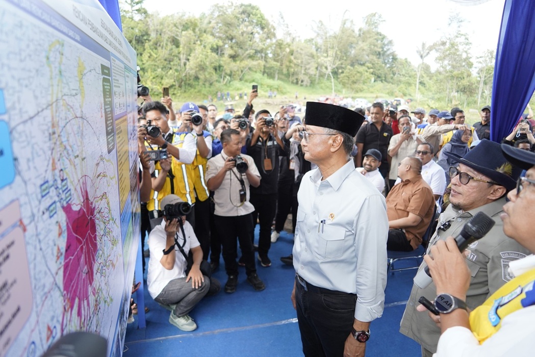 Pembangunan Sabo Dam di Tanah Datar Dimulai 2025, Menteri PU Tinjau Lokasi