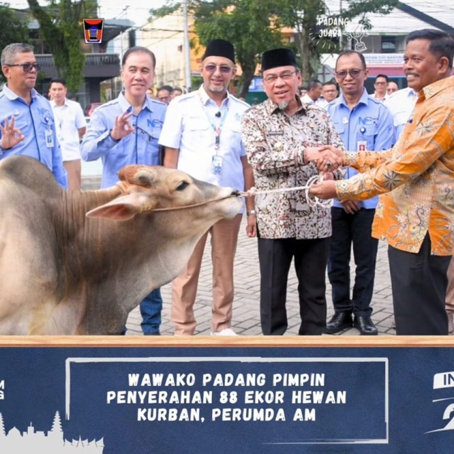 Perumda Air Minum Padang Salurkan 88 Hewan Kurban Jelang Idul Adha