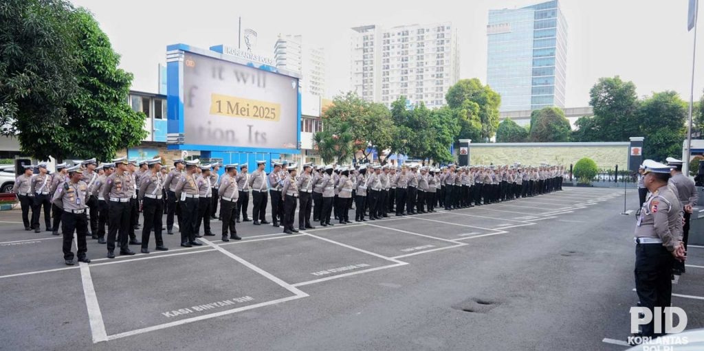 Presiden Prabowo Hadiri Aksi May Day, Korlantas Siaga Amankan Ribuan Buruh