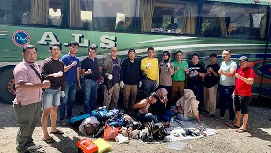 Tiga Penumpang Bus ALS Ditangkap di Bukittinggi Bawa 1,5 Kg Sabu