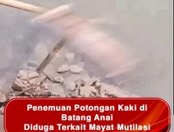 Penemuan Potongan Kaki di Batang Anai Diduga Terkait Mayat Mutilasi