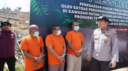 4 Perambah Hutan Lindung Ditangkap Polda Riau, Puluhan Hektare Sawit Ilegal Disita
