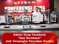 Admin Grup Facebook “Gay Surabaya” Jadi Tersangka Penyebar Konten Asusila