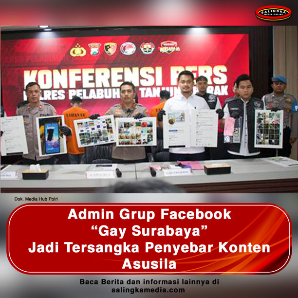 Admin Grup Facebook “Gay Surabaya” Jadi Tersangka Penyebar Konten Asusila