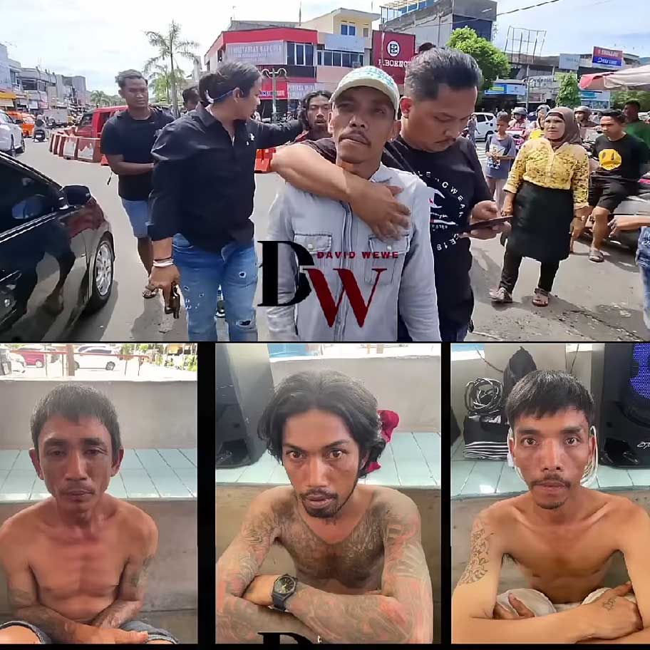 Aksi Premanisme di Pasar Raya Padang Berakhir, Tiga Pelaku Diciduk Tim Klewang!