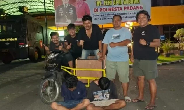 Belasan Kali Beraksi, Duo Residivis Curanmor Becak Motor di Padang Terancam 7 Tahun Penjara