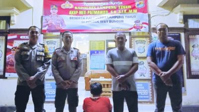 Buronan Kekerasan Anak Dibawah Umur di Lampung Timur Berhasil Dibekuk