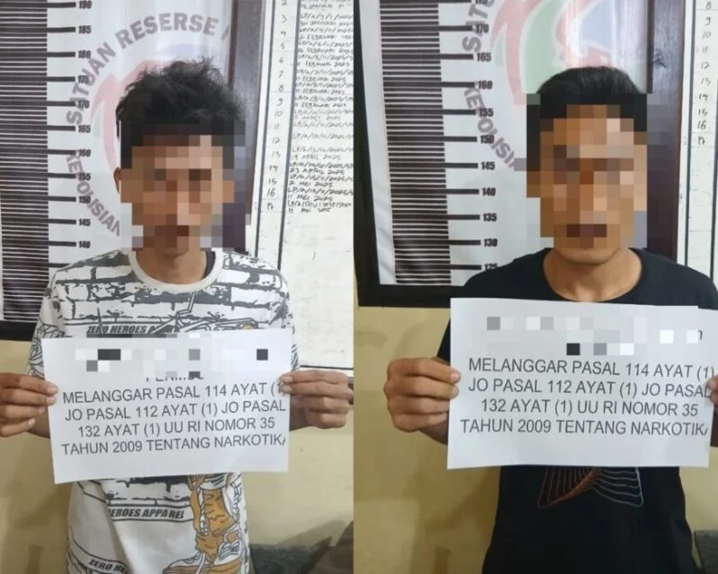 Dua Pengedar Narkoba di Dharmasraya Ditangkap, Residivis Terancam Seumur Hidup