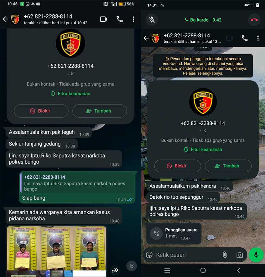 Penipuan Catut Nama Polisi di Bungo, Warga Diminta Waspada
