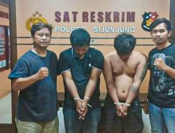 Dua Pria Asal Padang Dibekuk Warga Saat Beraksi Curi Kotak Amal Masjid di Sijunjung