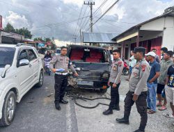 Kecelakaan Maut di Solok: Pengemudi Pikap Meninggal Dunia di Jalan Gajah Mada