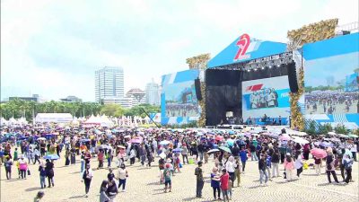 Monas Penuh! Warga Berbondong-bondong Rayakan Hari Bhayangkara ke-79