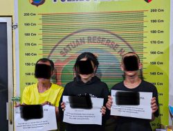 Tiga Tersangka Narkoba Ditangkap di Pesisir Selatan, 3 Ons Sabu Disita Termasuk dari Remaja 17 Tahun