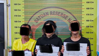 Tiga Tersangka Narkoba Ditangkap di Pesisir Selatan, 3 Ons Sabu Disita Termasuk dari Remaja 17 Tahun