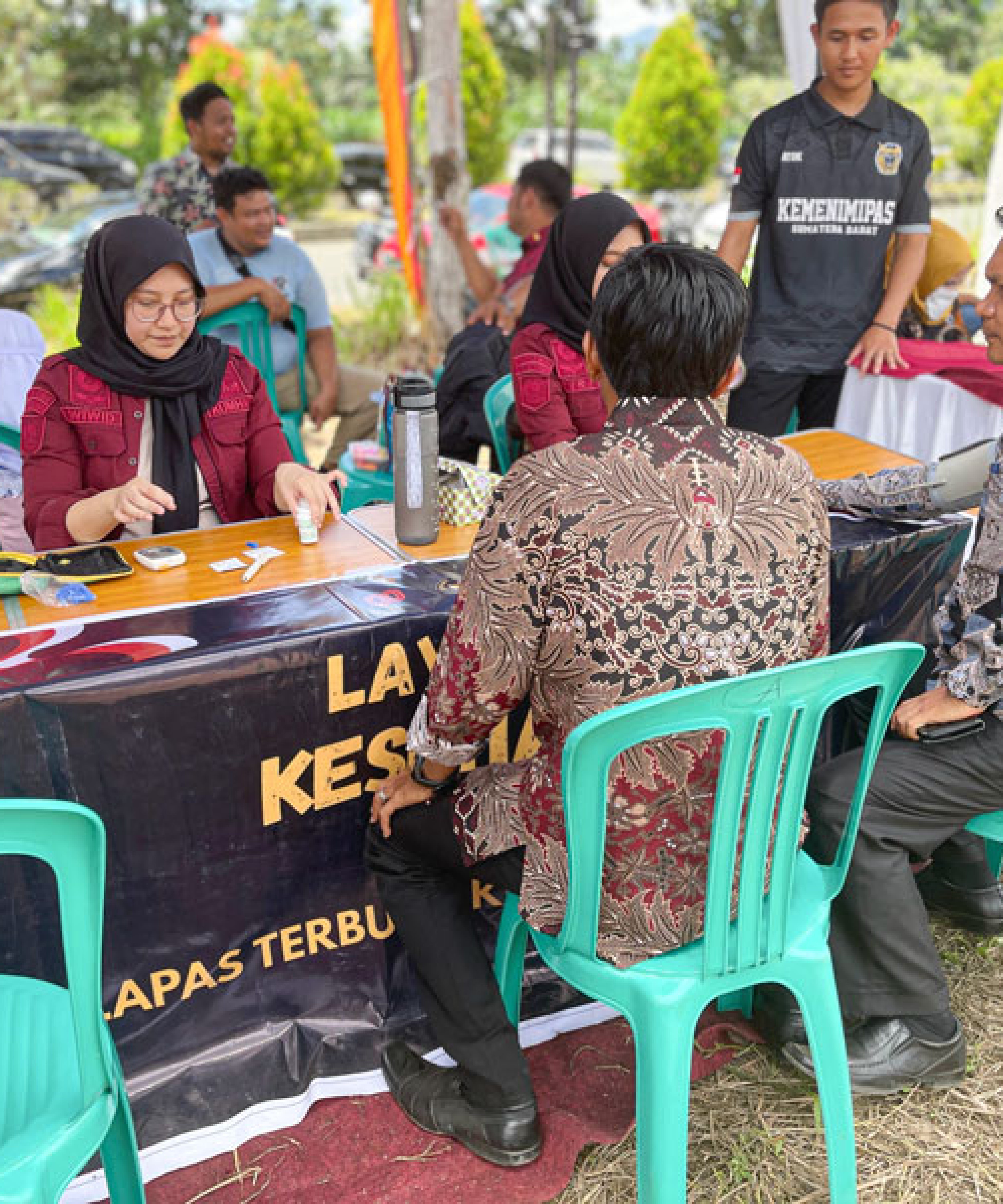 Lapas Pasaman Buka Layanan Pemeriksaan Kesehatan Gratis untuk Masyarakat di Festival Literasi Pasbar