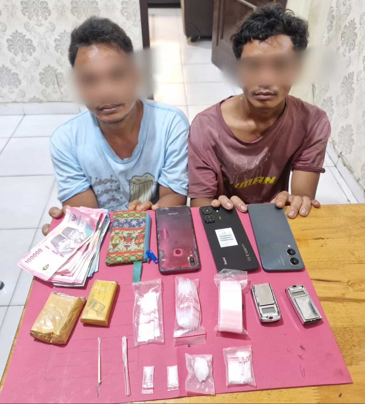 Dua Bandar Narkoba di Dayun Ditangkap, Polisi Amankan Sabu dan Sejumlah Barang Bukti