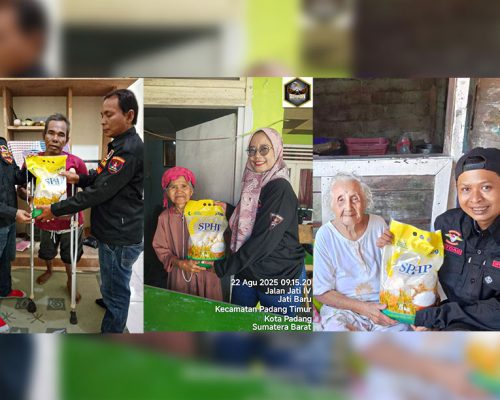 GRIB JAYA DPC Kota Padang Salurkan Lebih dari 1 Ton Beras dalam Program Jumat Berkah