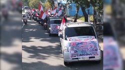 GRIB Jaya Kota Padang Gelar Pawai "Merah Putih" Peringati HUT ke-80 RI, Lanjutkan dengan Donor Darah dan Santunan Anak Yatim