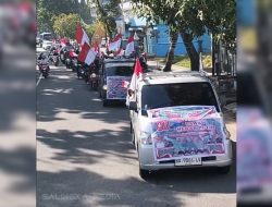 GRIB Jaya Kota Padang Gelar Pawai “Merah Putih” Peringati HUT ke-80 RI, Lanjutkan dengan Donor Darah dan Santunan Anak Yatim