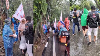 Hujan Deras Tak Padamkan Api Semangat Berbagi GRIB Jaya Kota Padang
