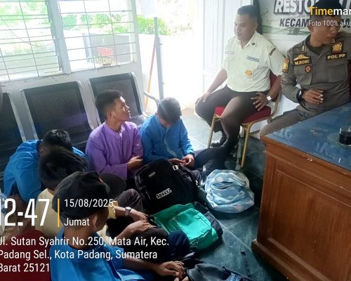 Lima Pelajar Diamankan Setelah Tawuran Pecah di Mata Air saat Sholat Jumat