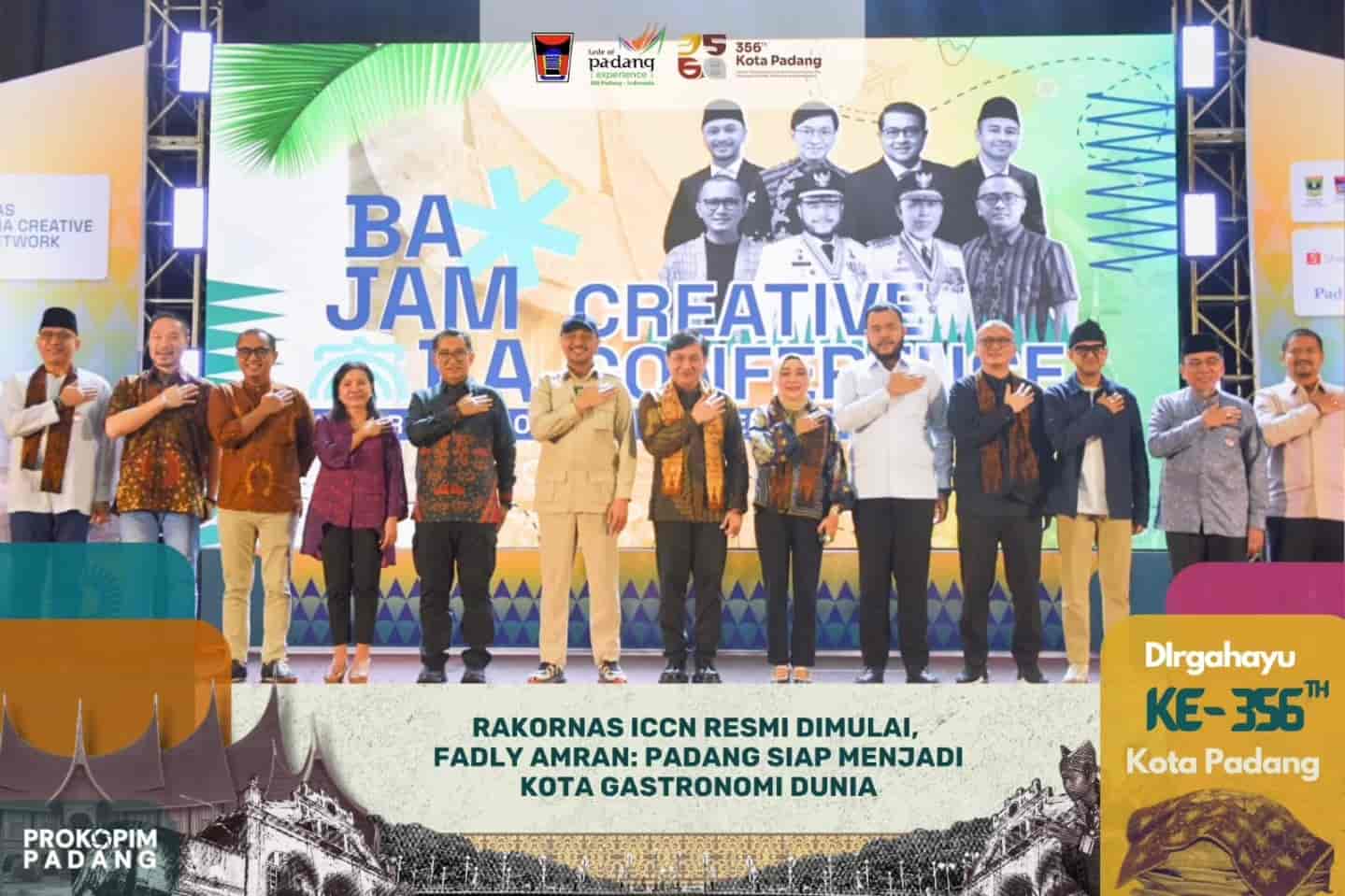 Padang Mantap Menuju Kota Gastronomi Dunia melalui Rakornas ICCN 2025