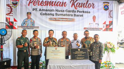 Peresmian Kantor PT Amanah Nusa Garuda Perkasa di Padang, Kapolda Sumbar Berharap Beri Manfaat untuk Masyarakat
