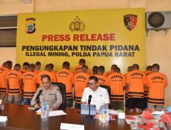 Polda Papua Barat Ungkap Jaringan Tambang Emas Ilegal di Manokwari, Dua Pelaku Buron