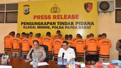 Polda Papua Barat Ungkap Jaringan Tambang Emas Ilegal di Manokwari, Dua Pelaku Buron