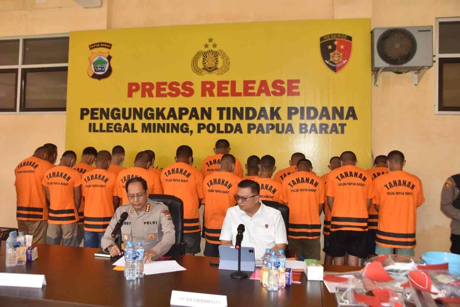 Polda Papua Barat Ungkap Jaringan Tambang Emas Ilegal di Manokwari, Dua Pelaku Buron