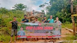 Polisi Solok Selatan Gerebek Tambang Emas Ilegal di Sungai Momo, Pelaku Kabur