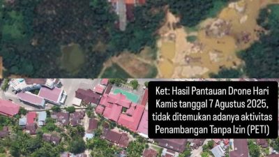 Polres Sijunjung Gunakan Drone, Awasi Sungai Batang Palangki dari Tambang Emas Ilegal